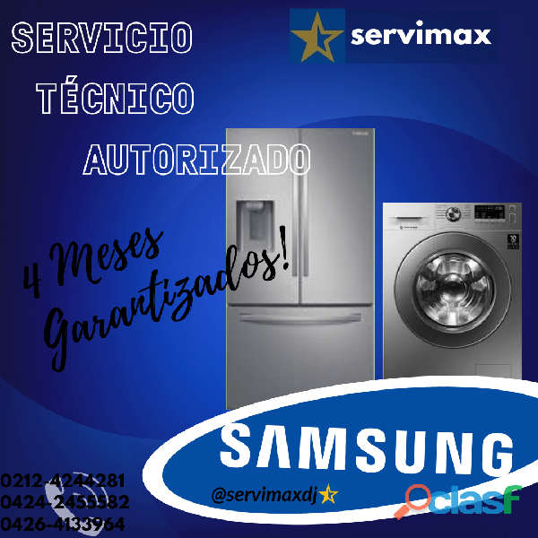 Servicio Técnico Autorizado de Neveras y Lavadoras Samsung