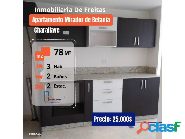 Venta de apartamento en Mirador de betania, charallave.