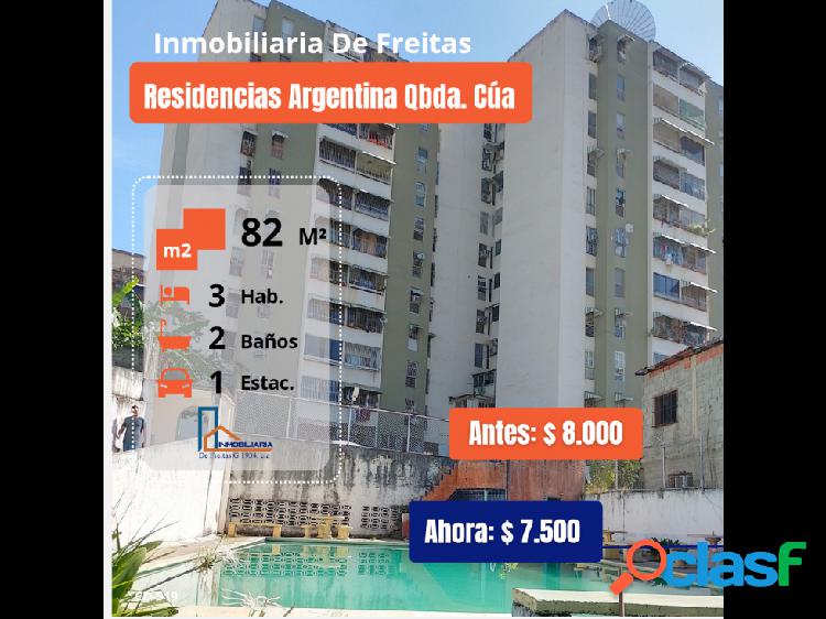 Venta de apartamento En Residencias Argentina, Quebrada De