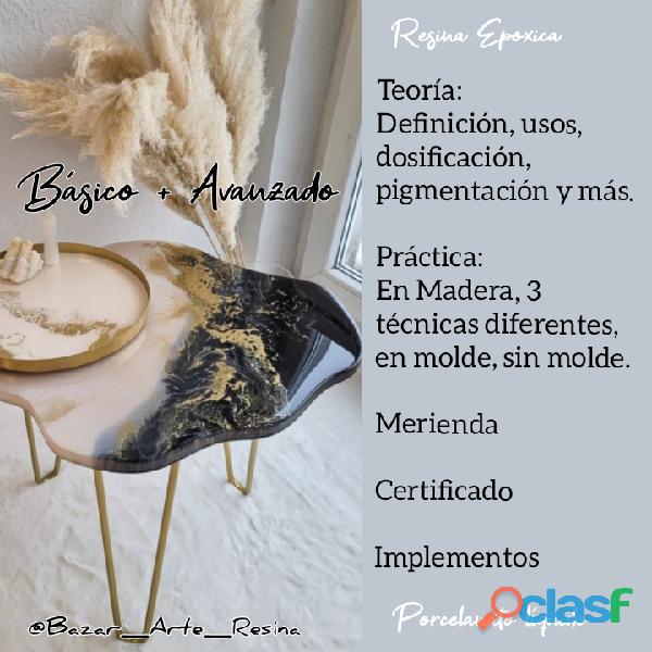 Curso resina Epoxica y porcelanato líquido