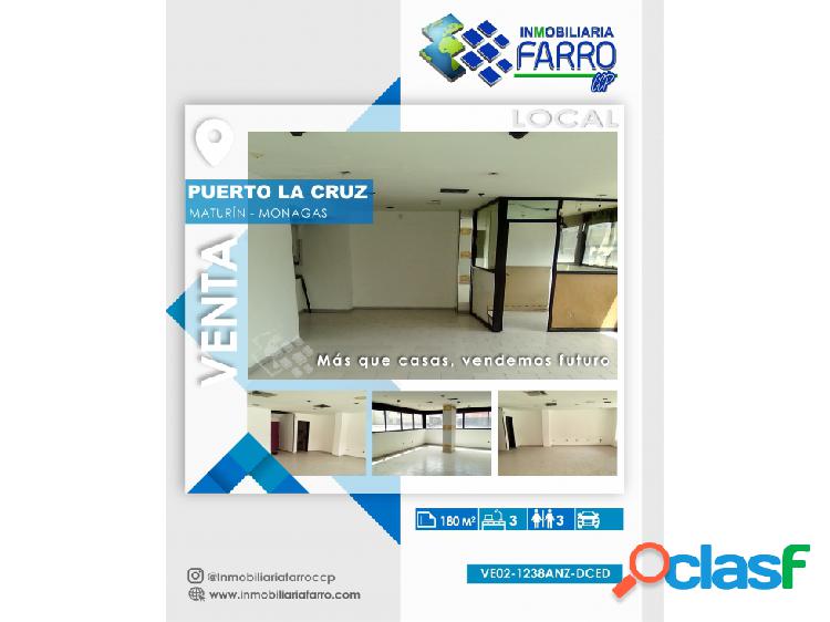 SE VENDE LOCAL EN PUERTO LA CRUZ VE02-1238ANZ-DCED