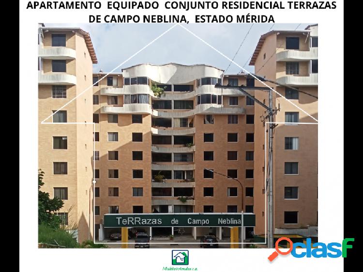 APARTAMENTO EQUIPADO C.R. TERRAZAS DE CAMPO NEBLINA, MÉRIDA