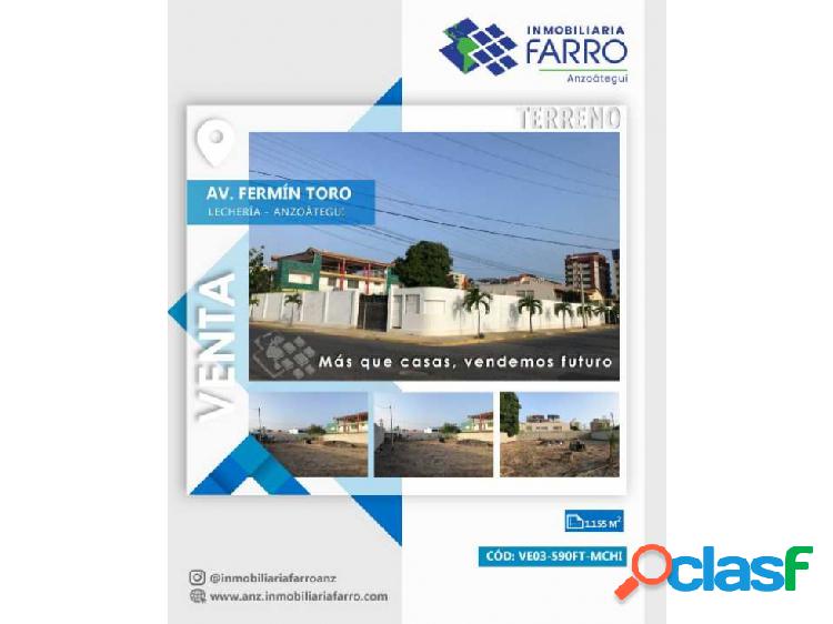 EN VENTA TERRENO UBICADO EN LECHERIA VE03-590FT-MCHI