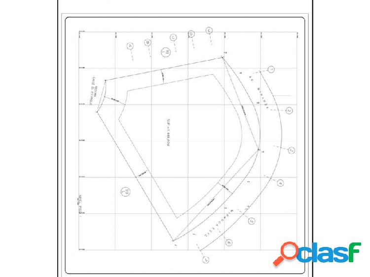 En venta Terreno de 1446 mt2 Urbanización Miranda