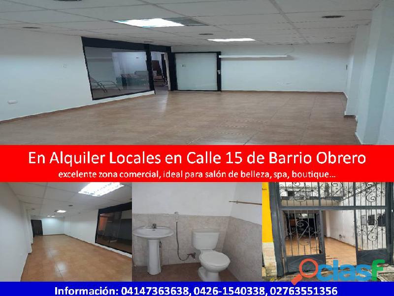 Locales Comerciales en Alquiler Calle 15 Barrio Obrero San