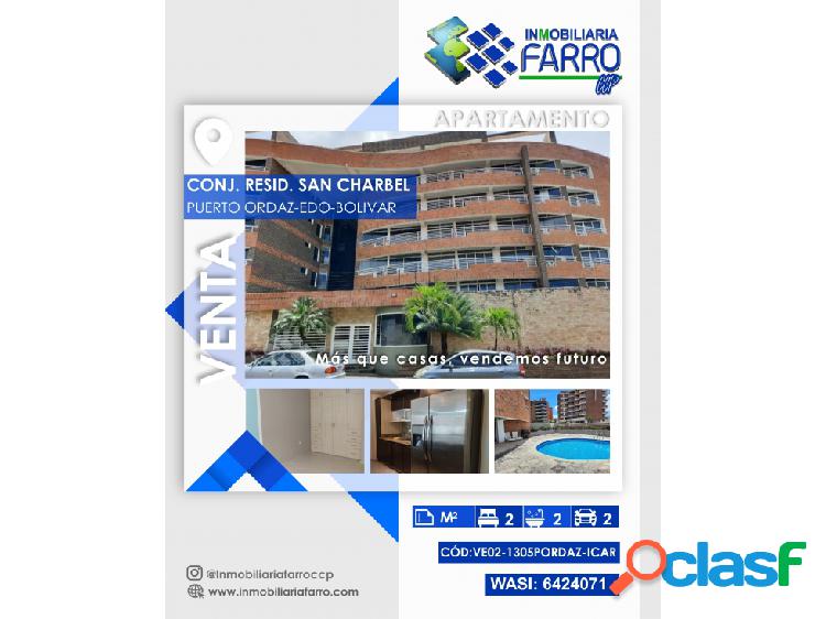 SE VENDE APARTAMEMTO EN PUERTO ORDAZ VE02-1305PORDAZ-ICAR