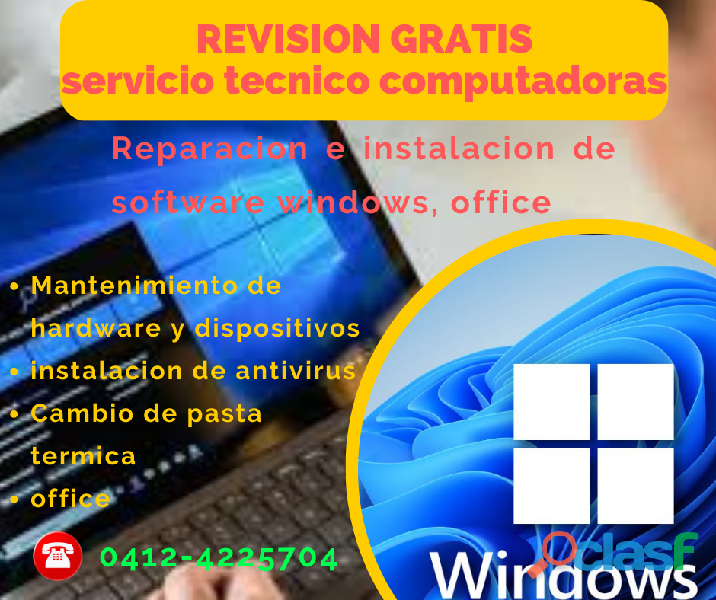 Servicio tecnico para laptops y computadoras