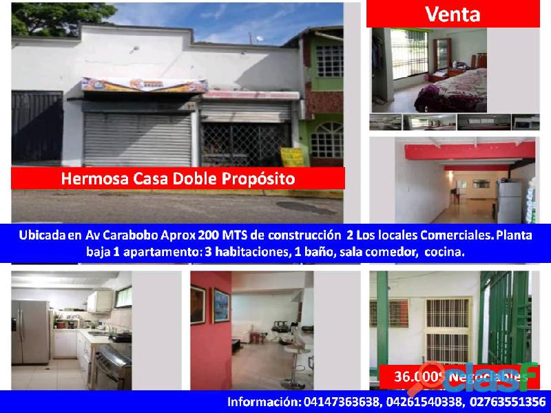 Venta Casa Av. Cararbobo San Cristobal