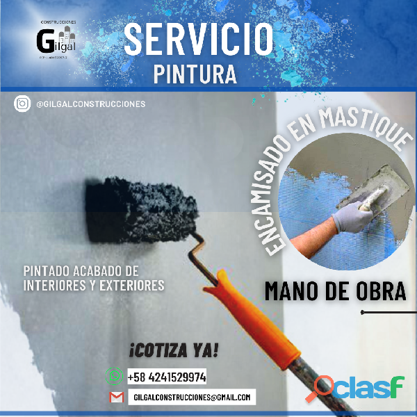 SERVICIO DE PINTURA INTERIOR Y EXTERIOR