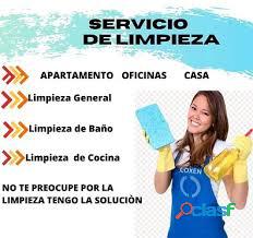 Servicio de mantenimiento y limpieza por día