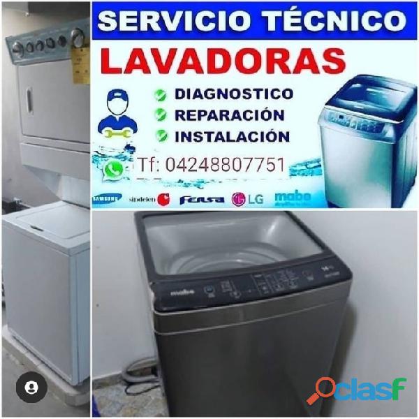 Servicio técnico en Lavadoras y Secadoras a domicilio