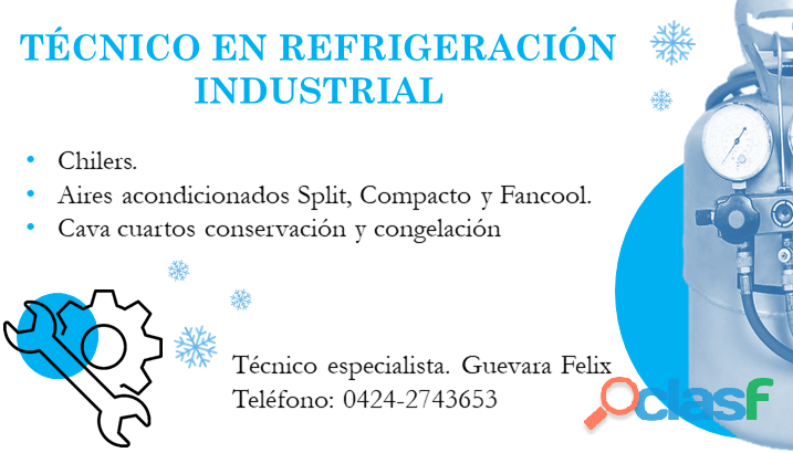 Técnico en refrigeración industrial