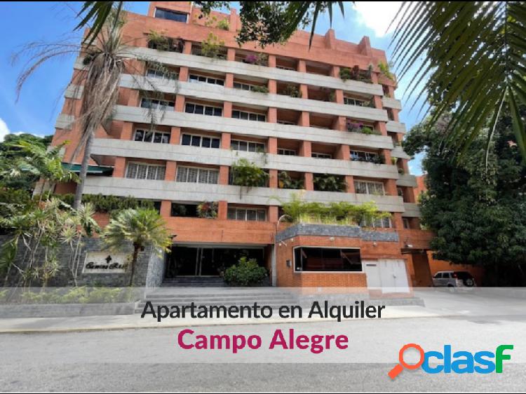 Apartamento en alquiler en Campo Alegre, moderno y amoblado.