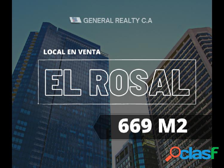 LOCAL COMERCIAL EN VENTA -EL ROSAL 669 M2