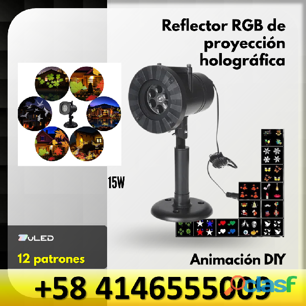 REFLECTOR RGB DE PROYECCION ANIMACION HOLOGRAFICA DIY 12