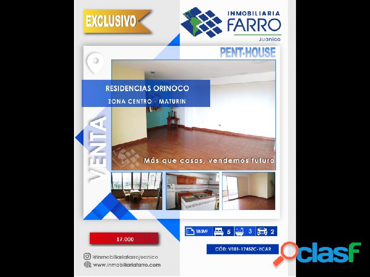 SE VENDE PENT HOUSE RESD ORINOCO VE01-1745ZC-YCAR