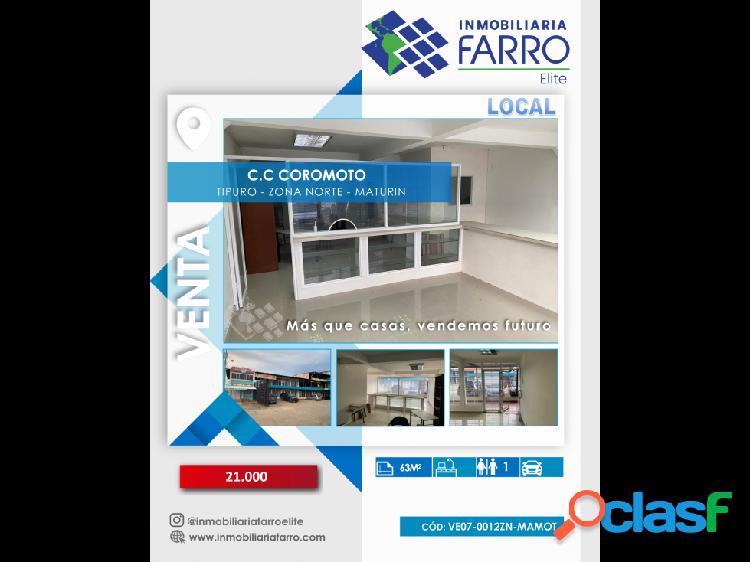 SE VENDE LOCAL COMERCIAL C.C COROMOTO TIPURO