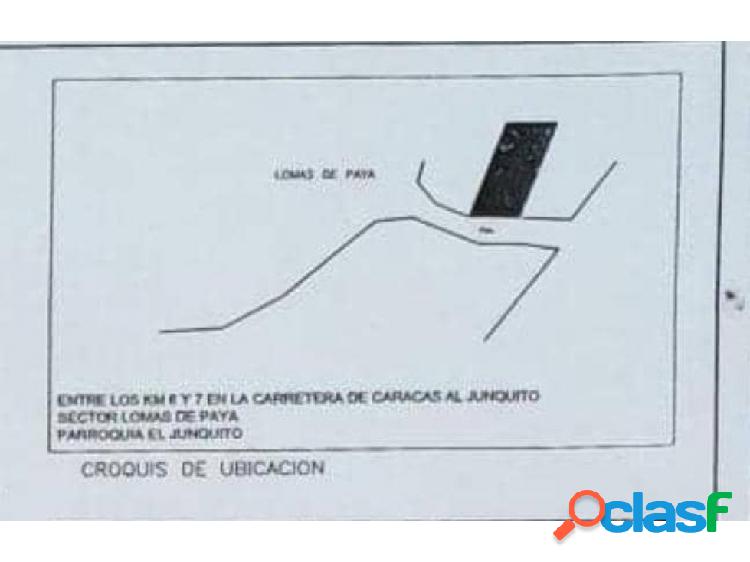 Venta de Terreno, entre el Km 6 y 7 del Junquito. 185,51 M2