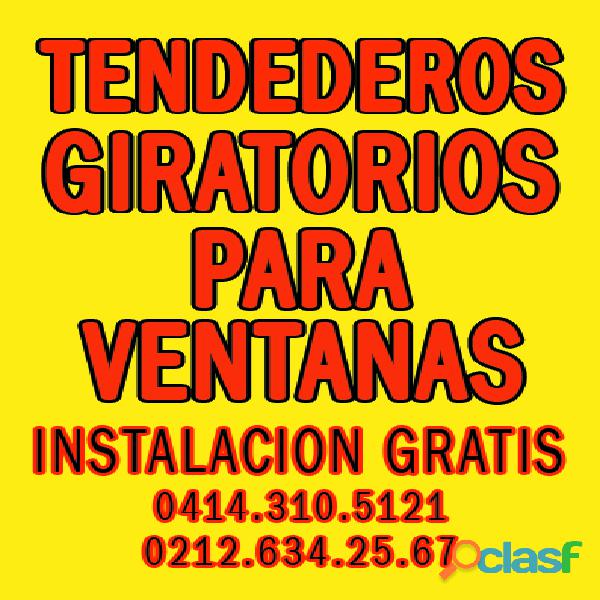 TENDEDEROS GIRATORIOS PARA VENTANAS 0414 3105121 0212