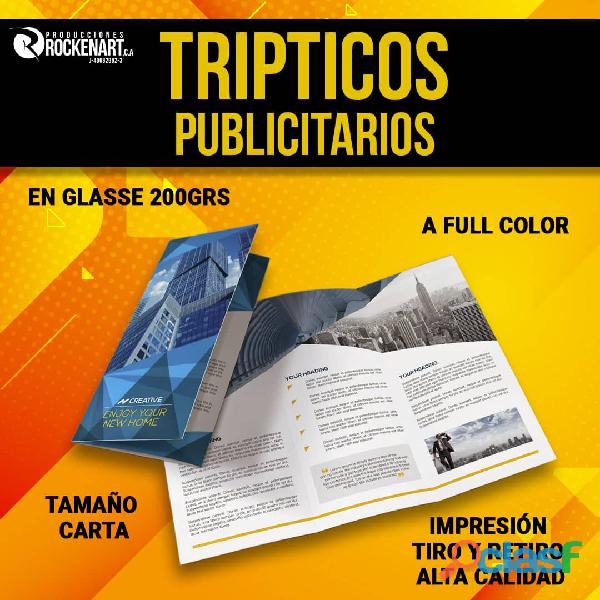 IMPRIMIMOS TUS TRIPTICOS PUBLICITARIOS