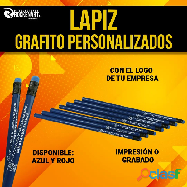 LAPICES DE GRAFITO PERSONALIZADOS