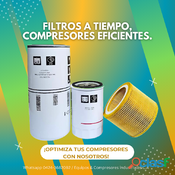 filtros de aire para compresores industriales