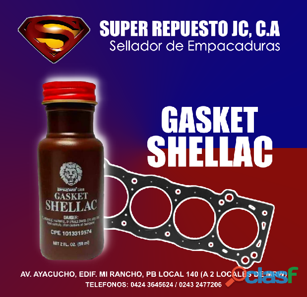 Gasket Shellac Permatex (Sellador de Empacaduras) en Maracay
