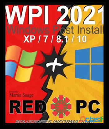 WPI 2021 Windows Post Install full en Español (RED PC)