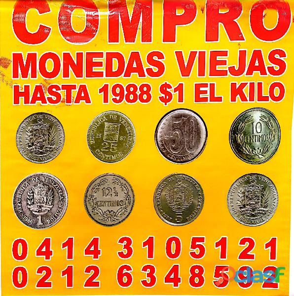 COMPRO MONEDAS VIEJAS 0414 3105121 0212 6348592