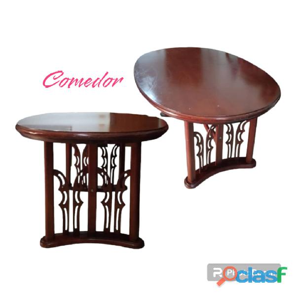 Comedor mediano ovalado de madera