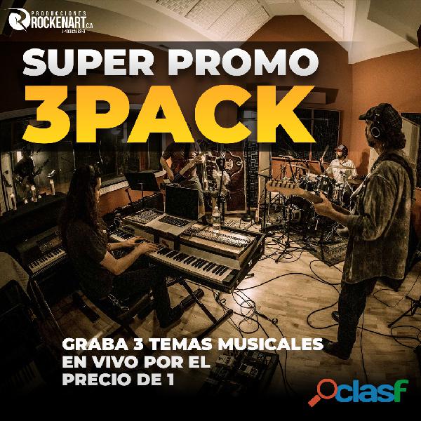 SUPER PROMO 3PACK TEMAS MUSICALES
