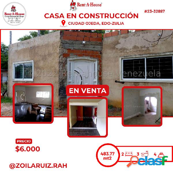 Casa en construccion en venta en Ciudad Ojeda