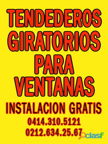 TENDEDEROS GIRATORIOS PARA VENTANAS 0414 3105121