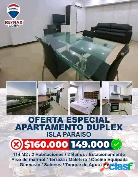 Vendo Apartamento Duplex CR Isla Paraiso a precio de