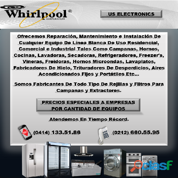 Servicio Técnico Para Electrodomésticos Whirlpool