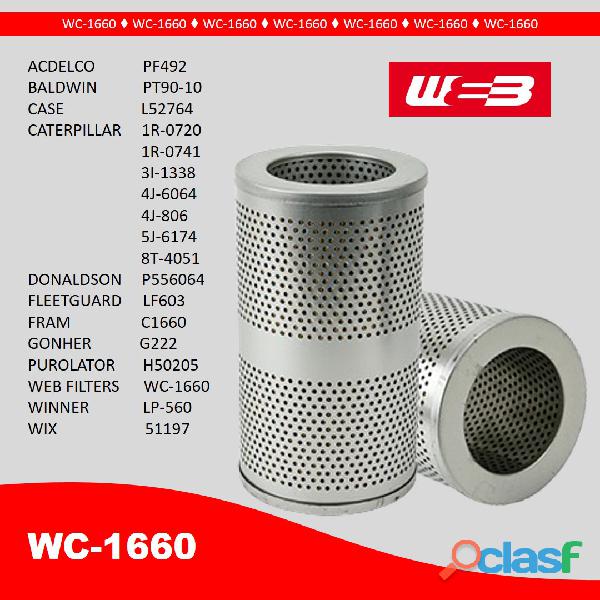 FILTRO HIDRAULICO WC 1660 WIX 51197 PARA CATERPILLAR