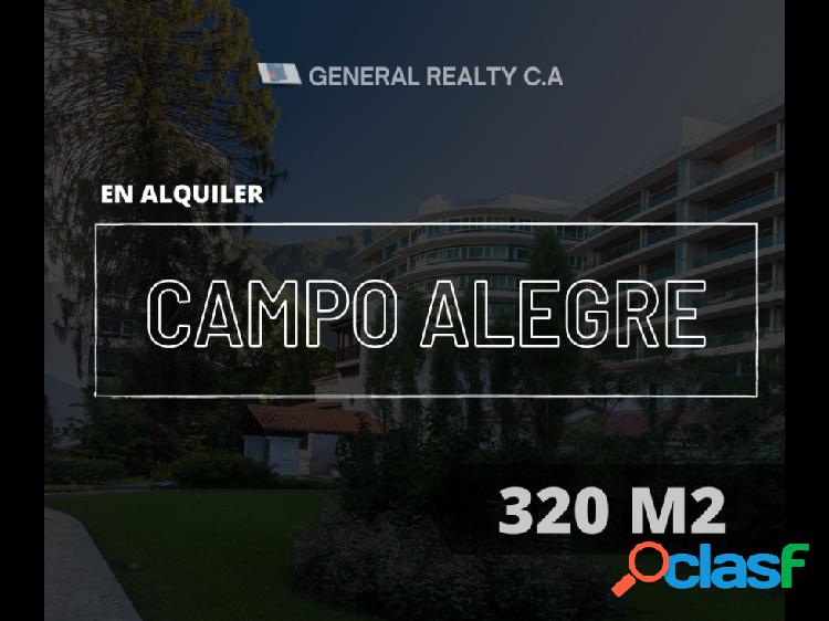 Apartamento en Alquiler Semi-amoblado Campo Alegre 320 M2