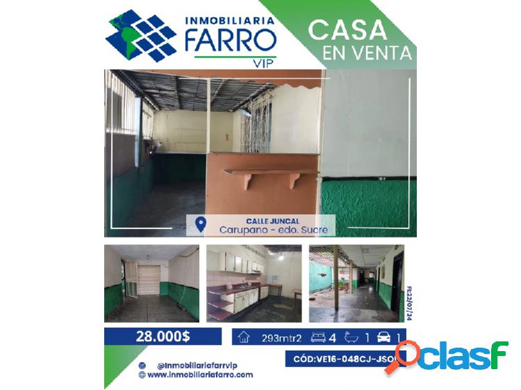 CASA EN CALLE JUNCAL / VE16-28CJ-JSOL