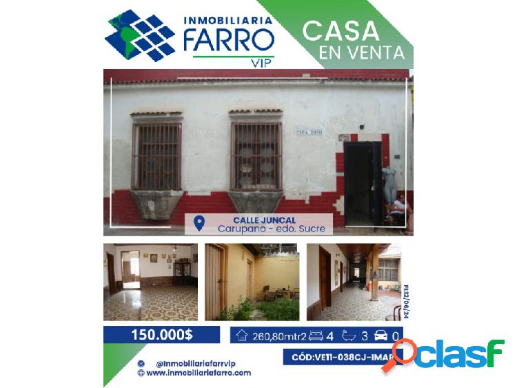 CASA EN CALLE JUNCAL/VE11-038CJ-IMAR