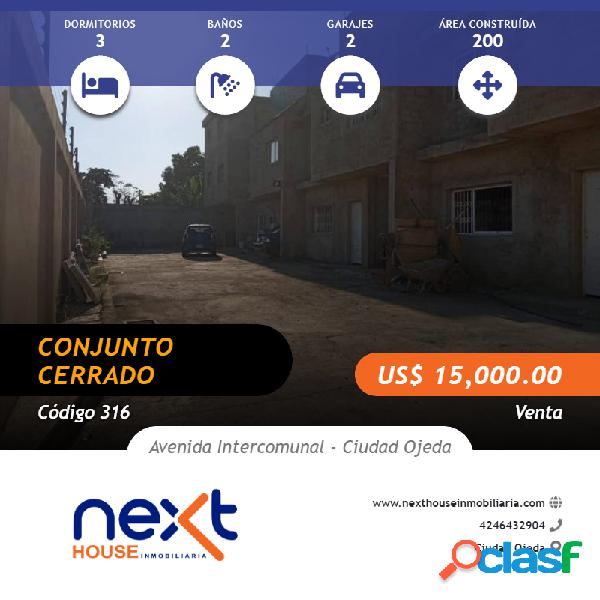 CONJUNTO CERRADO VENTA AVENIDA INTERCOMUNAL CIUDAD OJEDA