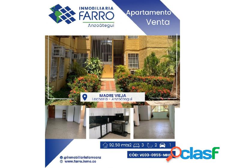 EN VENTA APARTAMENTO C.R. MADRE VIEJA LECHERIA