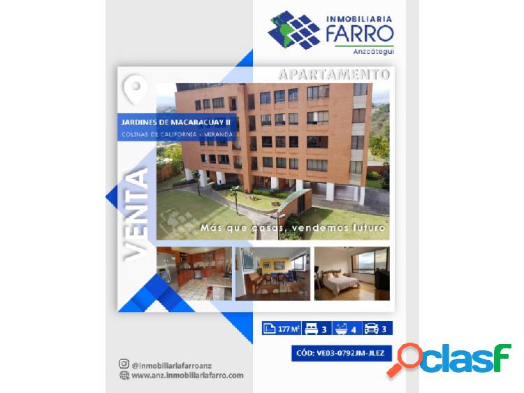 EN VENTA APARTAMENTO UBICADO EN ESTADO MIRANDA