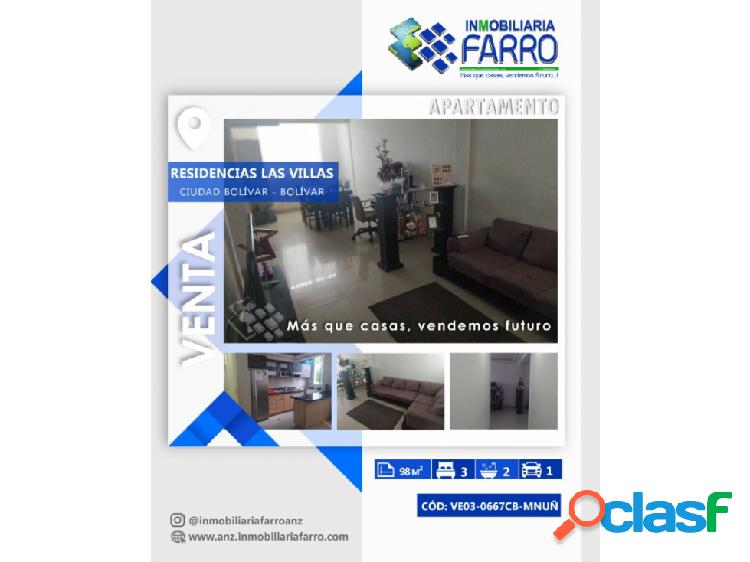 EN VENTA APARTAMENTO UBICADO EN RESID LAS VILLAS