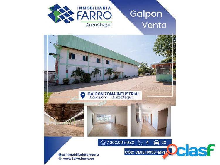 EN VENTA Y ALQUILER GALPON ZONA INDUSTRIAL BARCELONA