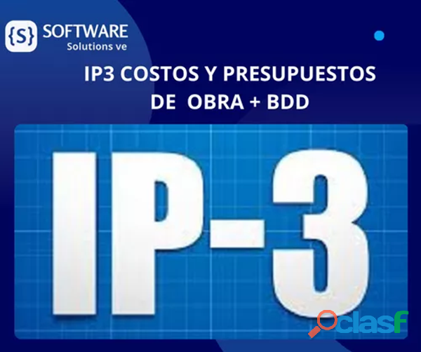 Ip3 Costos Y Presupuestos De Obra, Con Base De Datos