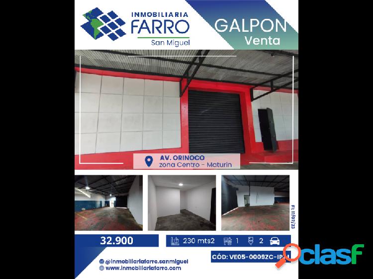 SE ALQUILA GALPON AV ORINOCO VE05-0009ZC-IPAL