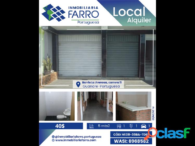 SE ALQUILA LOCAL CARRERA 11 BARRIO LA ARENOSA VE08-38BA-TDEL