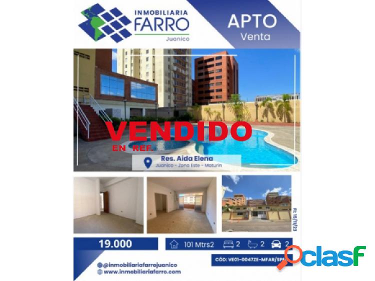 SE VENDE APARTAMENTO EN RES. AIDA ELENA