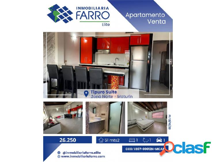 SE VENDE APARTAMENTO EN TIPURO SUITE, ZONA NORTE