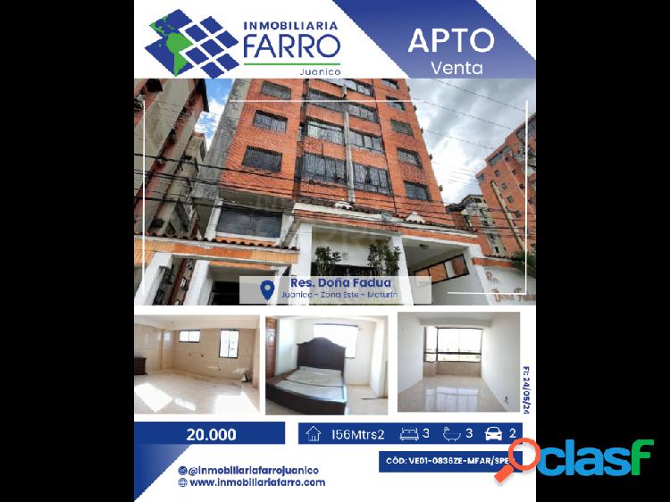 SE VENDE APARTAMENTO RES DOÑA FADUA JUANICO